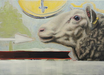 Schafes Bruder, 2020, 50 x 70cm, Öl/Leinwand