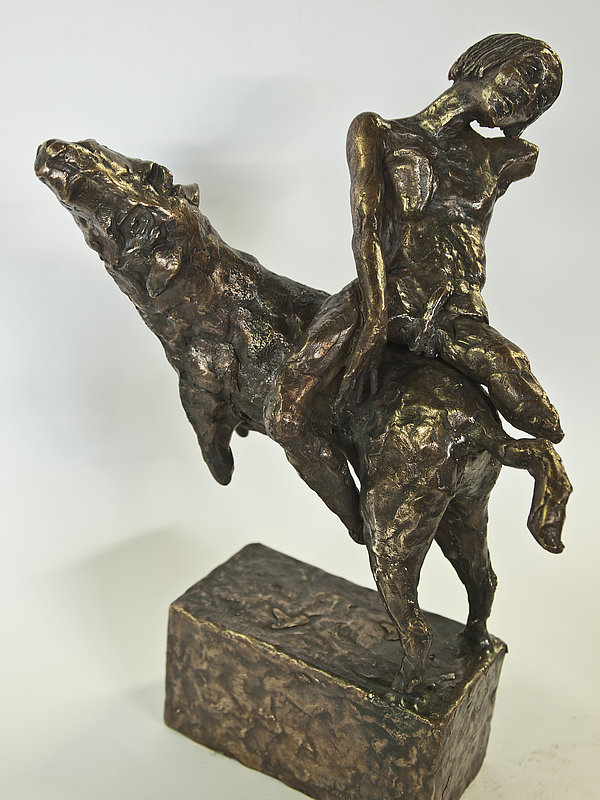 Andreas Rosental, Junge, 2012, 28 cm, Bronze